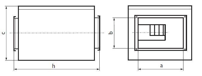 Размеры шумоизолированного вентилятора Ostberg IRE 315 Размеры шумоизолированного вентилятора Ostberg IRE 315